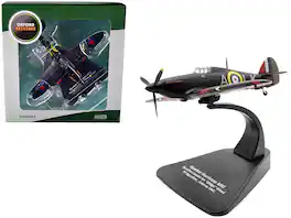 Oxford Diecast - Hawker Hurricane MK I Fighter Squadron Leader Ian Widge Gleed 87 Squadron Colerne England 1941 1/72 Oxford Aviation - Black