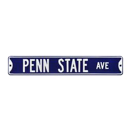 Authentic Street Signs - Penn State Nittany Lions 6" x 36" College Ave Team Street Sign - Navy