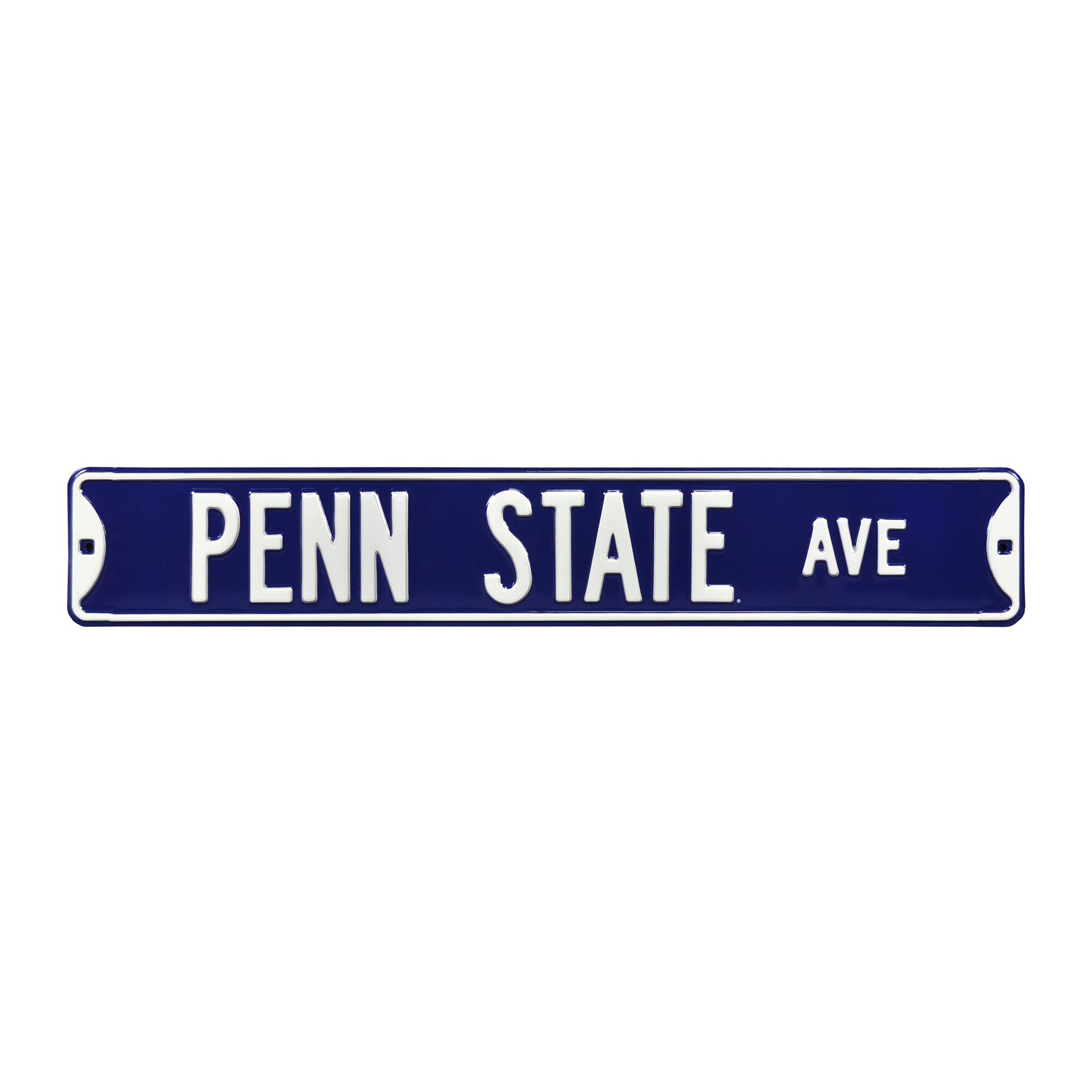 Navy Penn State Nittany Lions 6" x 36" College Ave Team Street Sign