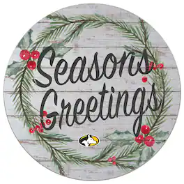 Jardine - Michigan Tech Huskies 20'' x 20'' Season's Greetings Circle - White