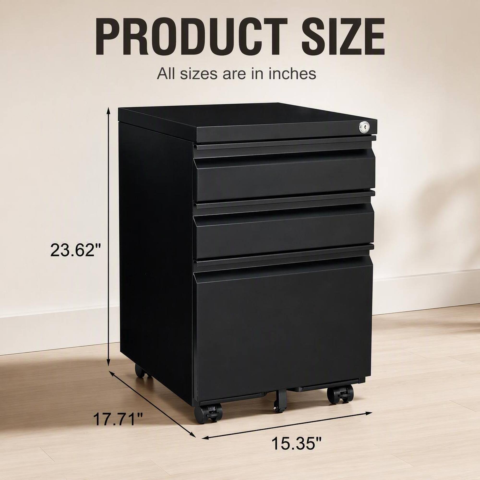 PRODUCT SIZE  
All sizes are in inches  
23.62"  
17.71"  
15.35"