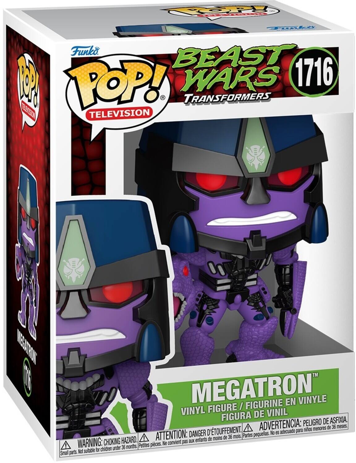 The text on the image is:

"POP! TV BEAST WARS 1716 - TRANSFORMERS MEGATRON FIGURINE EN VINYLE FIGURE / VINYL DE VINIL FIGURA DE VINIL. ADVERTENCIA: PELIGRO DE ASFIXIA. Partes pequeñas. No es adecuado para niños menores de 36 meses. ATTENTION: DANGER D'ETOUFFEMENT. Petites pièces. Ne convient pas aux enfants de moins de 36 mois. WARNING: CHOKING HAZARD. Small parts. Not suitable for children under 36 months."

Corrected and grouped text:

"POP! TV BEAST WARS 1716 - TRANSFORMERS MEGATRON FIGURINE EN VINYLE FIGURE / VINYL DE VINIL FIGURA DE VINIL. ADVERTENCIA: PELIGRO DE ASFIXIA. Partes pequeñas. No es adecuado para niños menores de 36 meses. ATTENTION: DANGER D'ETOUFFEMENT. Petites pièces. Ne convient pas aux enfants de moins de 36 mois. WARNING: CHOKING HAZARD. Small parts. Not suitable for children under 36 months."