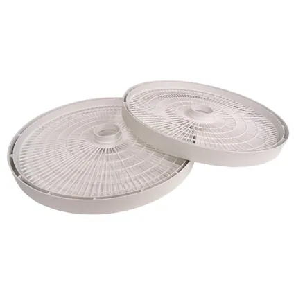 Front. Nesco - LT2SG TRAY FITS DEHYDRATOR FD61WHC AND FD75PR Speckled - Set of 2 - White.