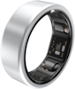 Front. QALO - SR-1 Smart Ring, No Subscription Health, Fitness, Sleep & Women’s Health Tracker, Snug Fit - Size Up, Size 13 - Silver.