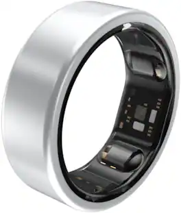 QALO - QRNT Original Smart Ring – Snug Fit – Size Up – Size 08 - Silver - (2025)