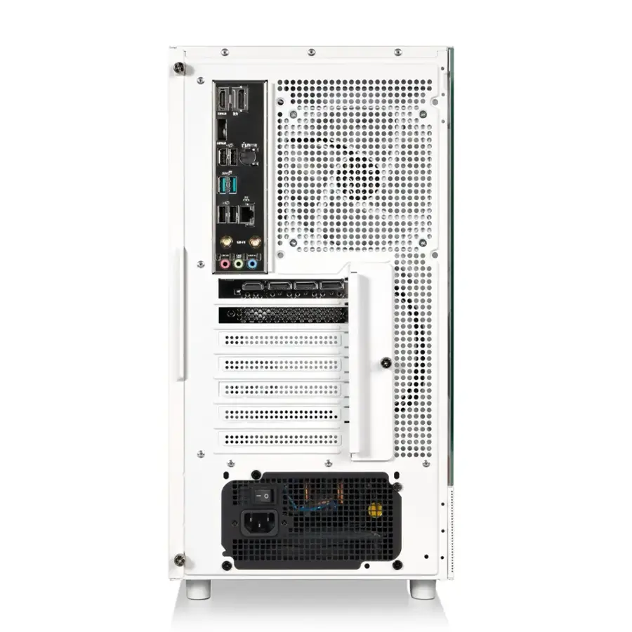 Alt View 11. Thermaltake - LCGS View 7870S-270 Gaming Desktop AMD Ryzen 7 7800X3D, 32GB Memory, NVIDIA GeForce RTX 5070, 1TB SSD NVMe M.2 - Snow.