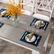 Alt View 5. Costway - Dining Table 47 Inch Kitchen Dining Table Rectangular for Small Space - Dark Gray.