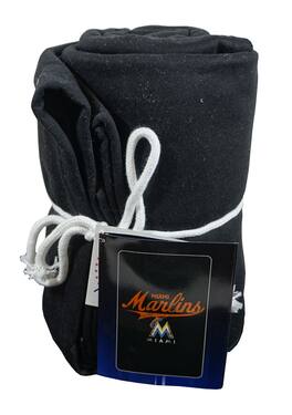 Northwest - Miami Marlins Baseball - 54x84 inch - Distressed Look - Sweatshirt Material Throw Blanket - Multi