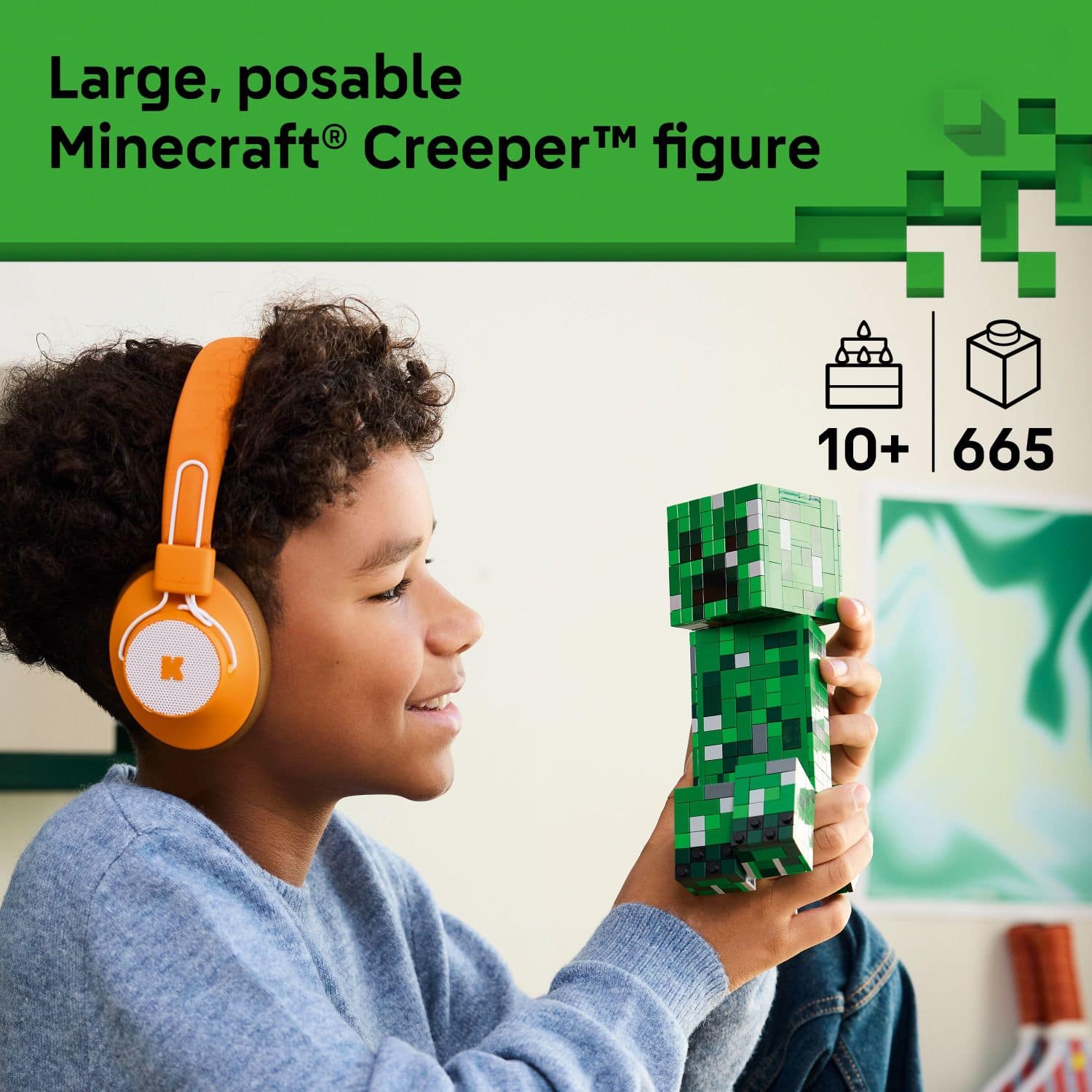 Large, posable Minecraft Creeper™ figure
10+ 665 K