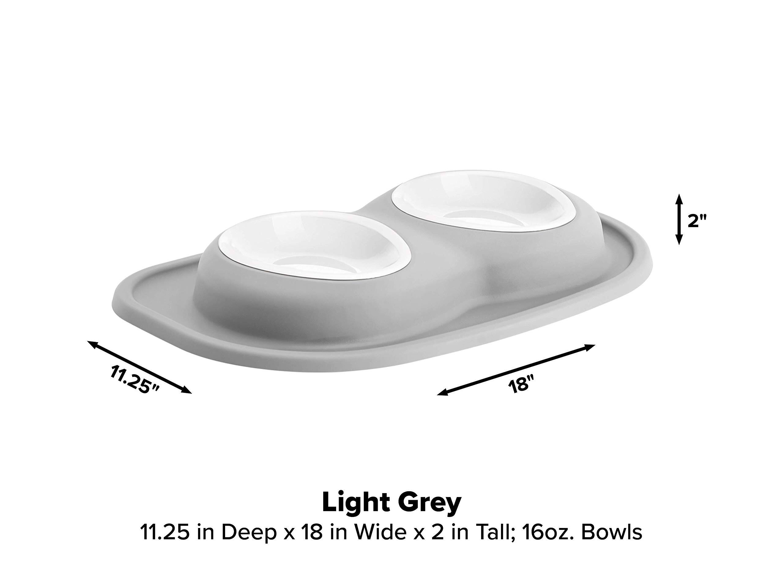 2"  
11.25"  
18"  
Light Grey 11.25 in Deep x 18 in Wide x 2 in Tall; 16oz. Bowls