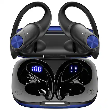 Front. VEAT00L - VEAT00L V6 Bluetooth Headphones Wireless Earbuds 88Hrs Playback Sport Ear Buds.