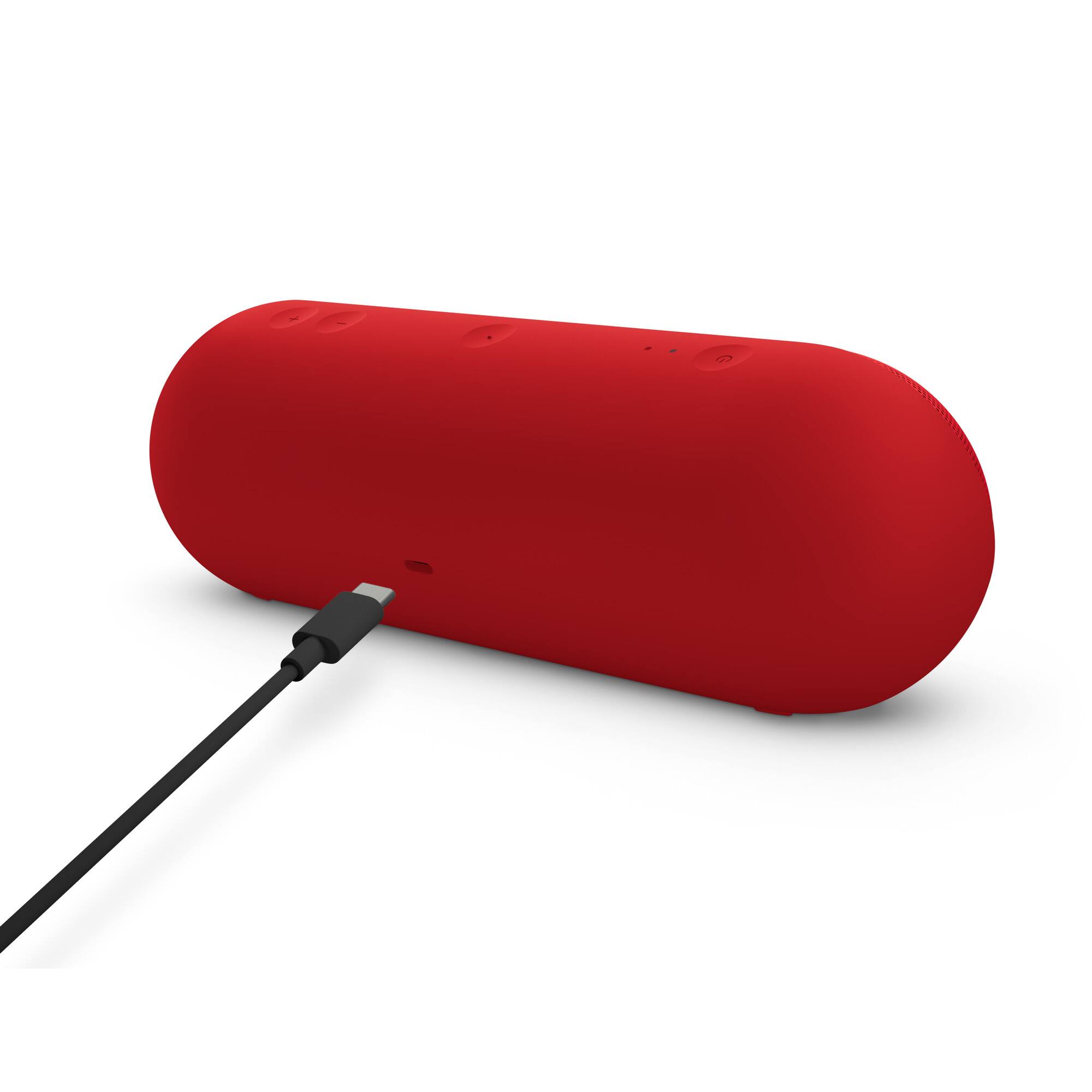 Left. Beats - Beats - Pill Portable Wireless Bluetooth Speaker + Power Adapter - Statement Red.