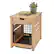 Front. TRINITY - 18" Natural Pet Crate End Table w/ Drawer - Natural.