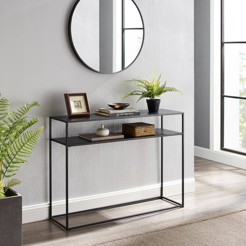 Alt View 2. Crosley Furniture - Braxton Entryway Console Table - Matte Black.
