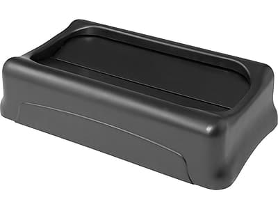 Photos - Waste Bin Rubbermaid Slim Jim Indoor Lid Plastic, 23 Gal - Black RUB267360BLA