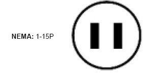 NEMA: 1-15P