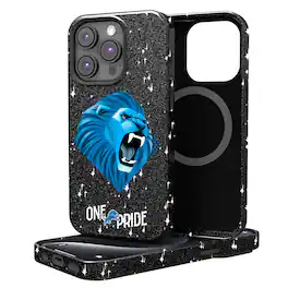 Keyscaper - NFL - Detroit Lions 2024 Illustrated Limited Edition Bling iPhone Case - 14 - Black