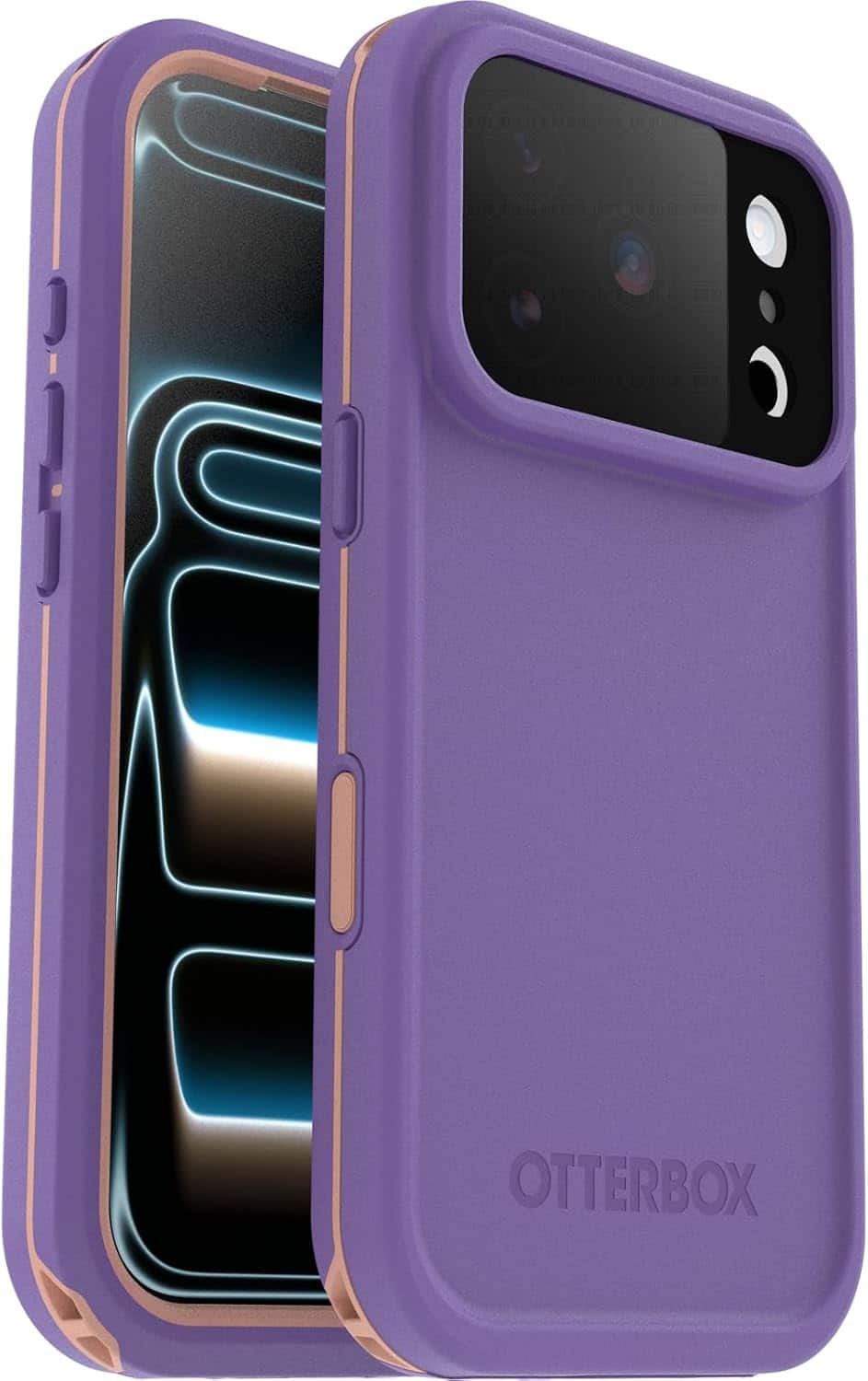 OtterBox - iPhone 17 Pro (Only) Fre Series Case with MagSafe, Sleek & Stylish, Waterproof iPhone Case up to 2 Meters, IP68 - Rule of Plum (Purple)