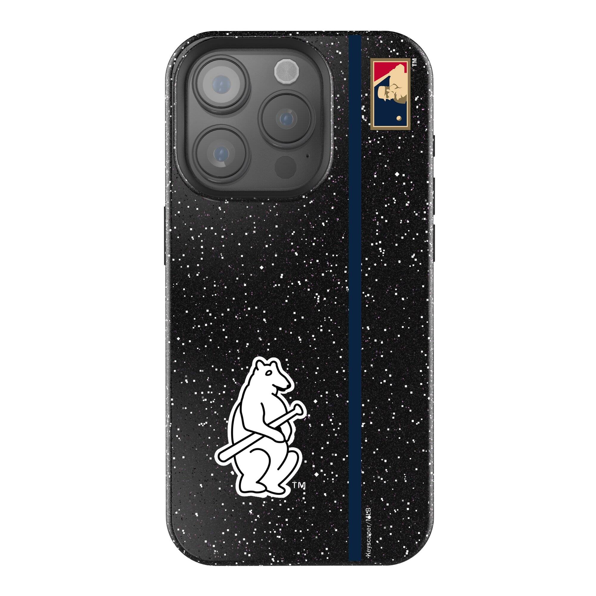 Keyscaper - MLB - Chicago Cubs 1914 Logo iPhone Bling Case - 14 - Black