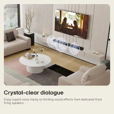 LG - 5.1 Channel Soundbar with Wireless Subwoofer and Rear Speakers - Black