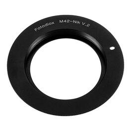 Fotodiox - Lens Adapter - Compatible with M42 (Type2) Screw Mount Lenses to fit Nikon F Mount Cameras