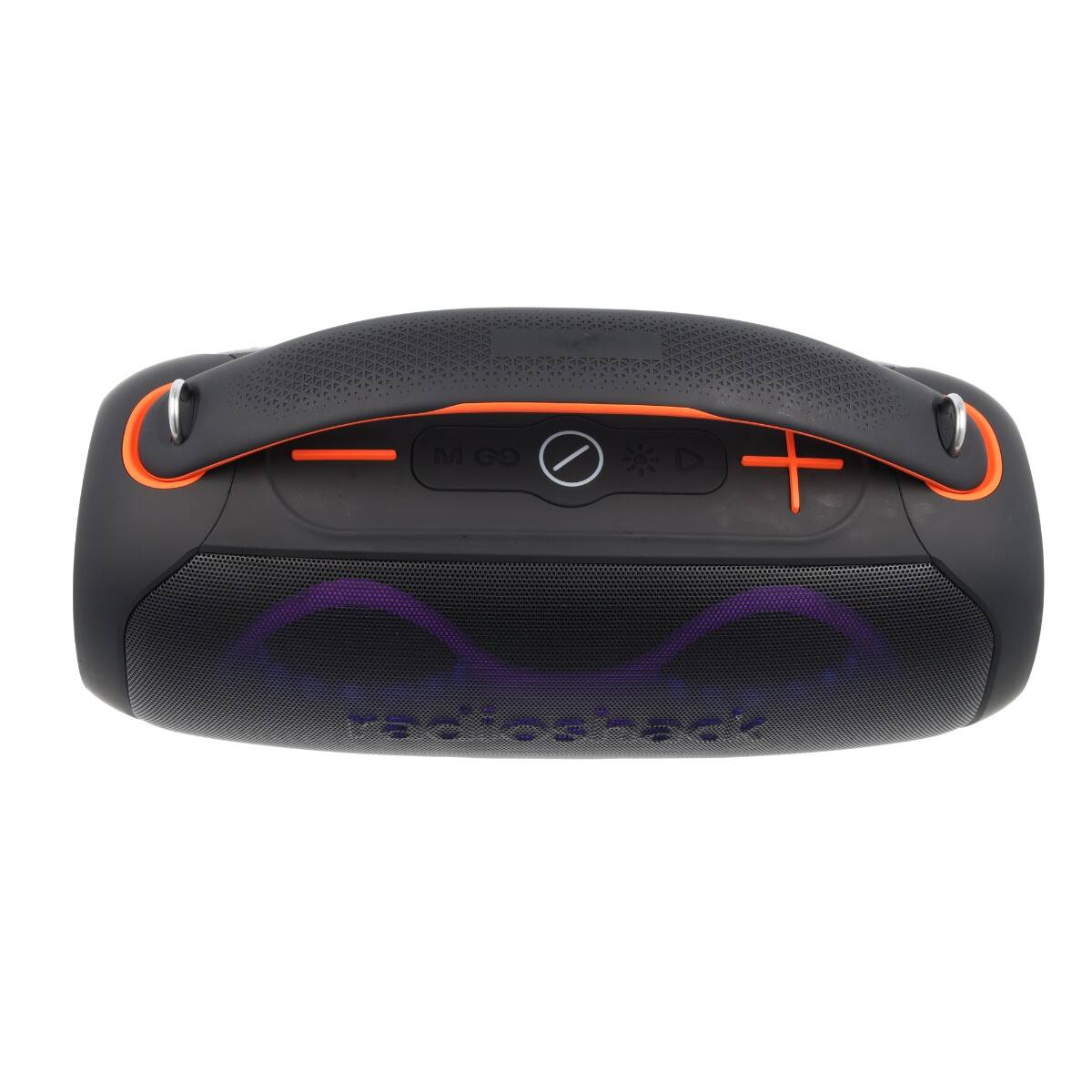 Alt View 3. RadioShack - RadioShack 20W Black and Orange Wireless Speaker with RGB Lights 4001783 - Black.