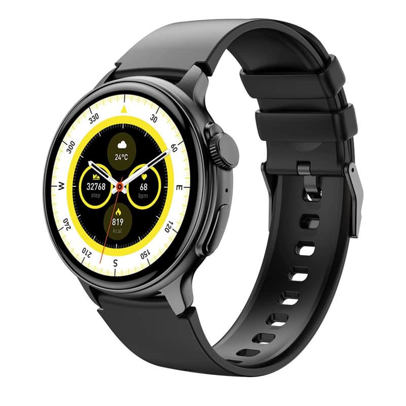 SKRAN - Smart Watch with 1.43" Ultra HD Screen - Step Counter, Sleep Monitor, Heart Rate, Blood Pressure, Sediment Reminder - Black - (2026)