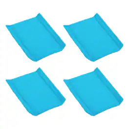 Unique Bargains - 4pcs Camera Bag Divider, 7.48x6.69x0.65in, Shockproof Padding Insert for Lens Case, Travel Photography - Light Blue