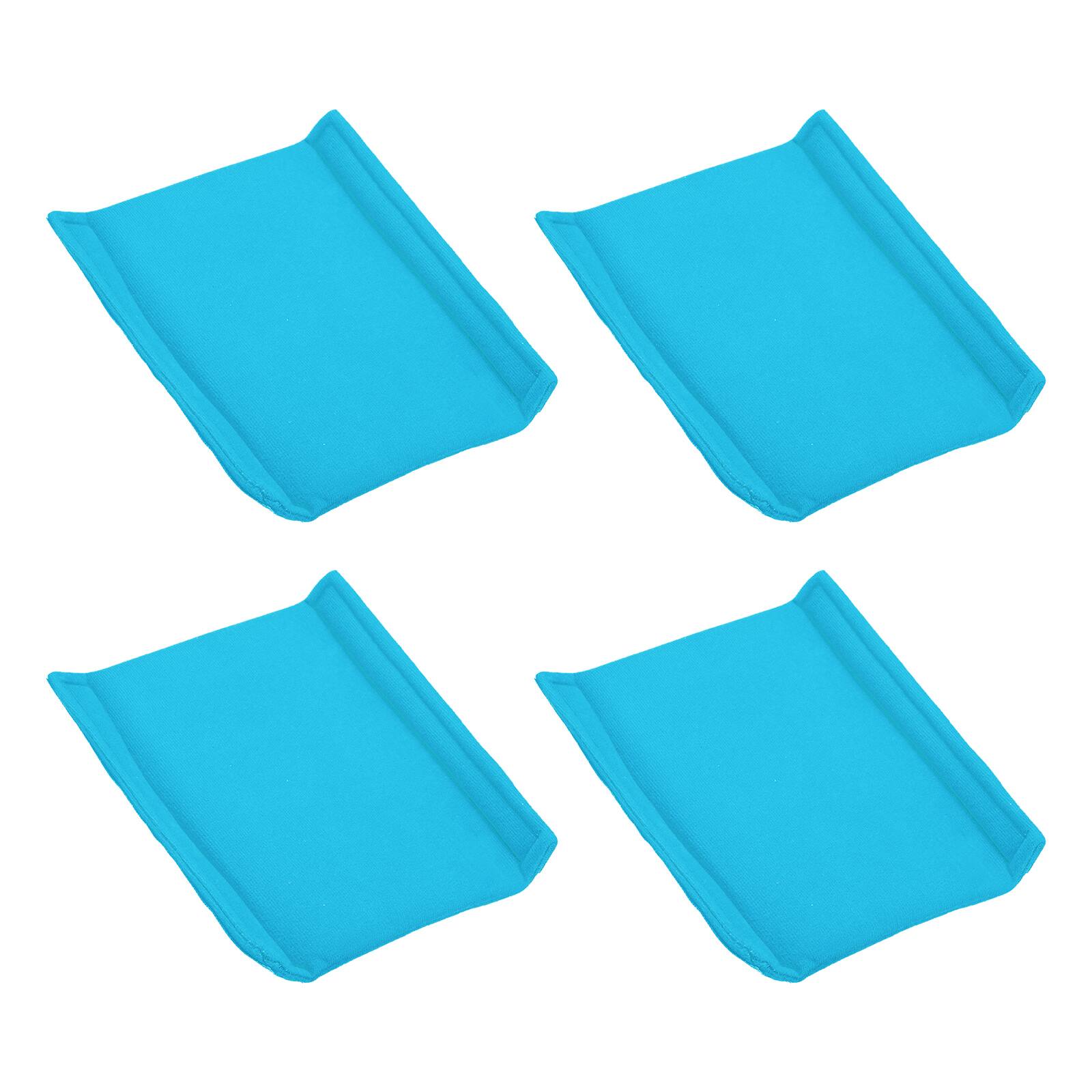 Front. Unique Bargains - 4pcs Camera Bag Divider, 7.48x6.69x0.65in, Shockproof Padding Insert for Lens Case, Travel Photography - Light Blue.