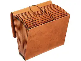 Pendaflex - Heavy Duty Reinforced Paper Stock Accordion File, Monthly Index, 12 Pocket, Letter, (R117MLHD) - Brown