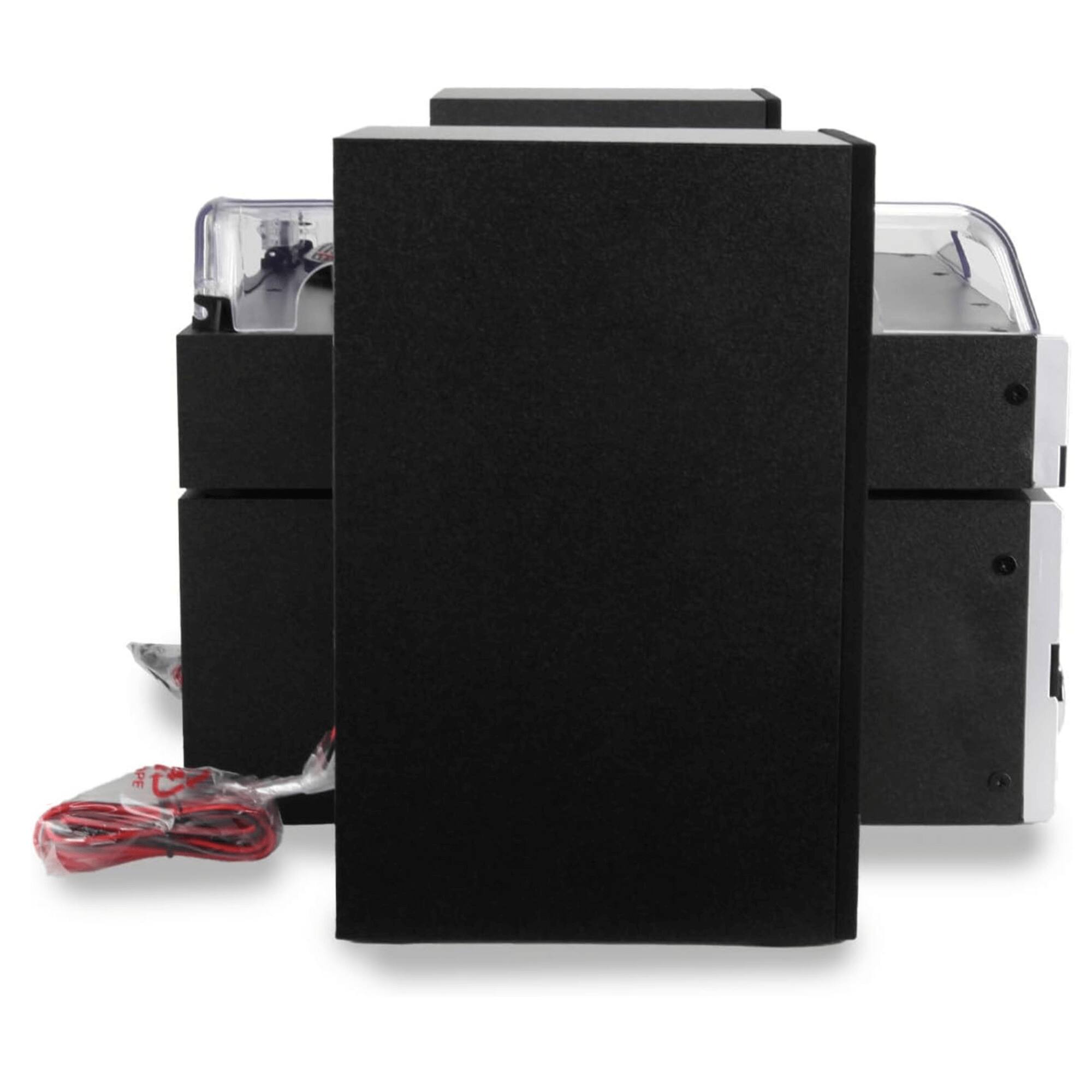 Left. Victor Audio - Geneva 5-in-1 Desktop Music Center w Streaming Capabilities and FM Radio - Silver.