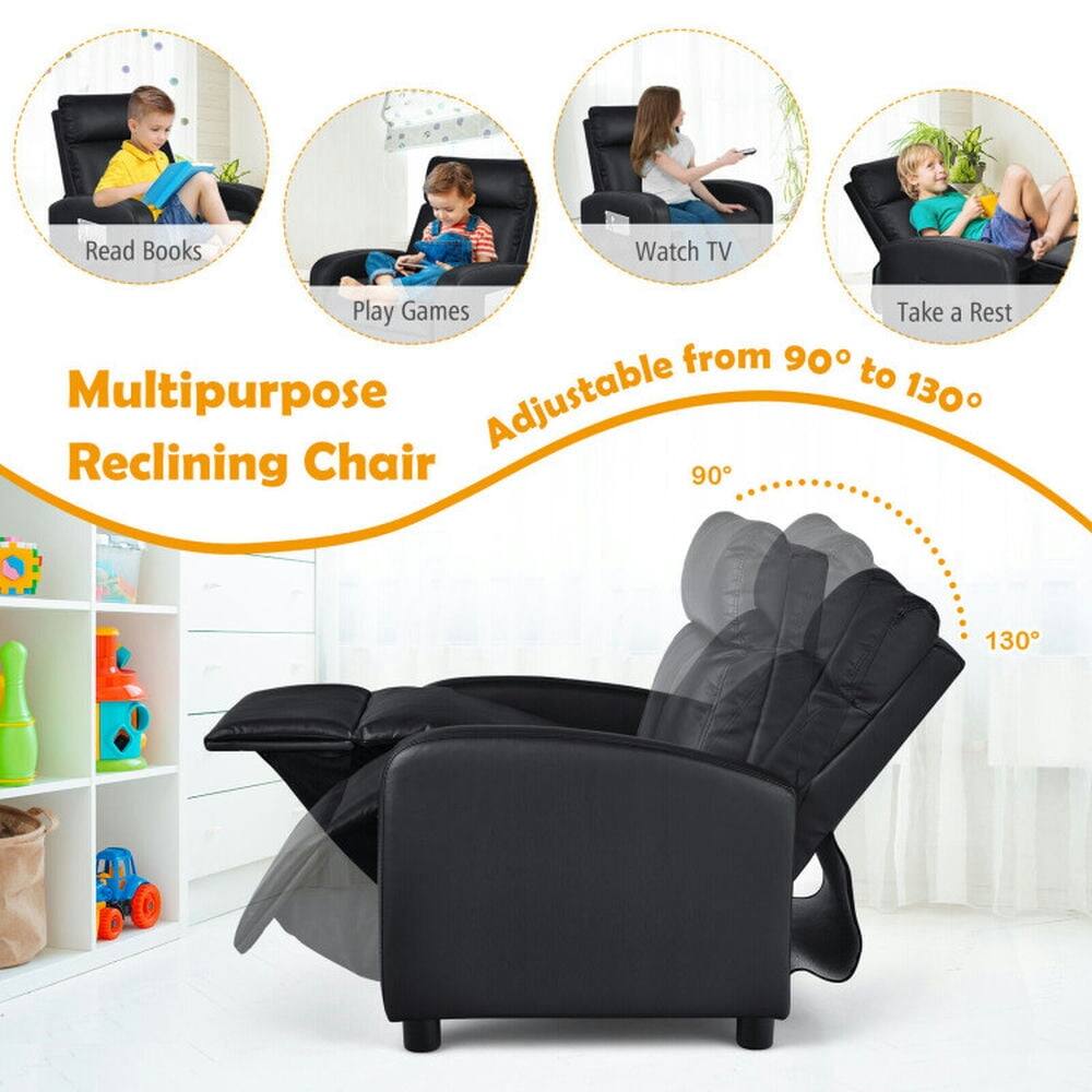 Read Books  
Watch TV  
Play Games  
Take a Rest  

Multipurpose Reclining Chair  

Adjustable from 90° to 130°