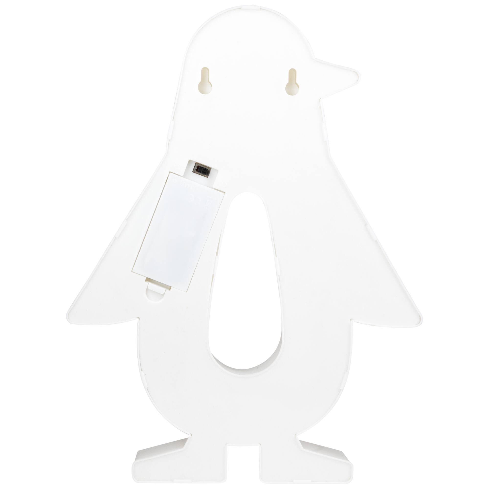 Alt View 5. Northlight - LED Lighted Penguin Marquee Wall Art - 10.25" - White - White.