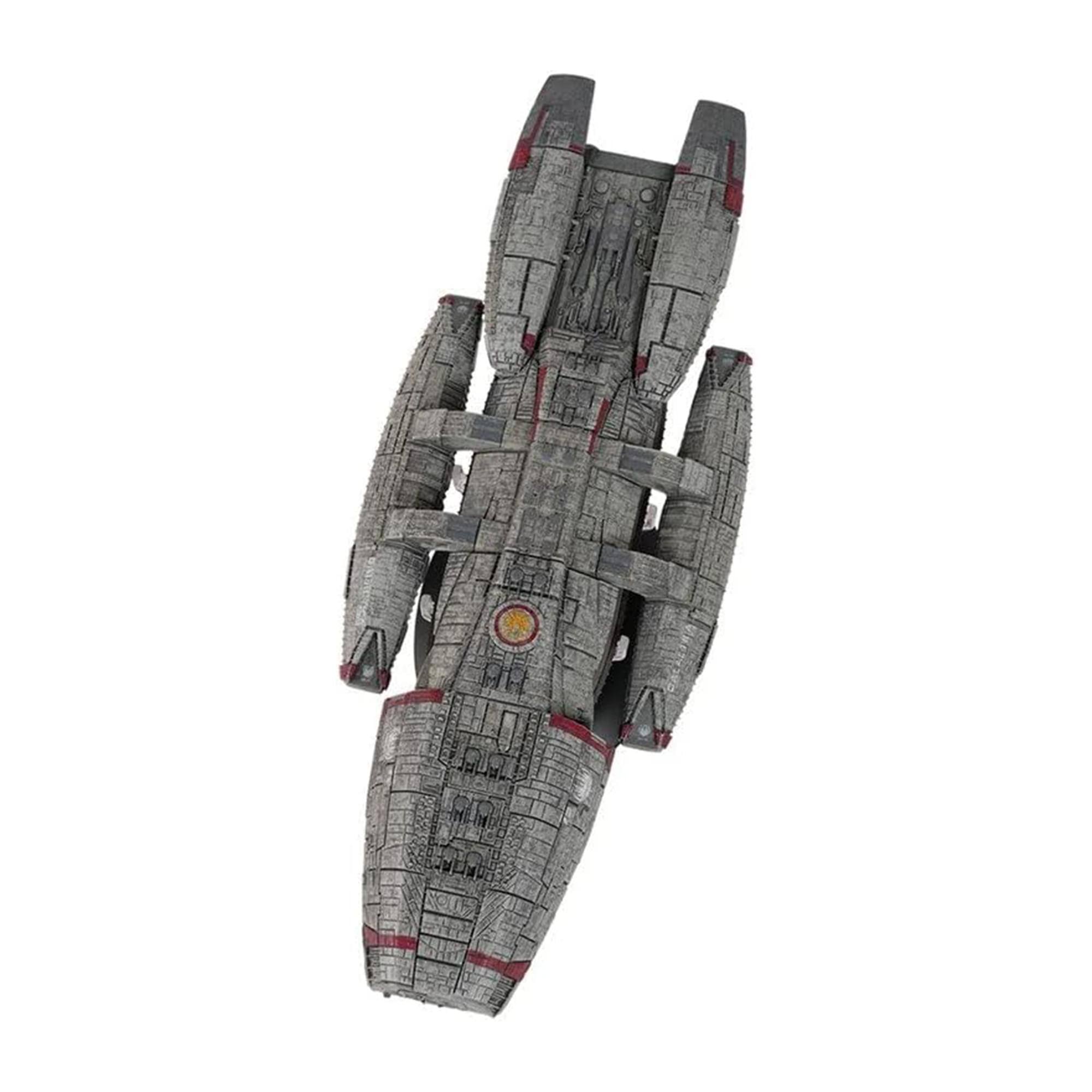 Alt View 1. Eaglemoss - Eaglemoss Battlestar Galactica Ship Replica | Galactica (Blood and Chrome) - Gray.