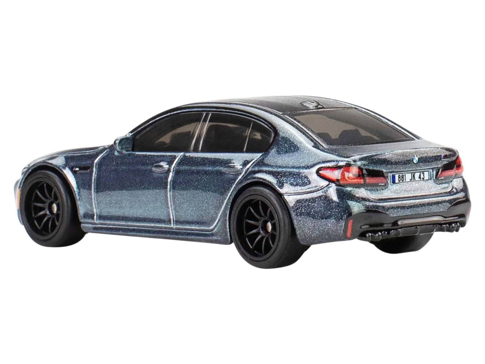 Left. Hot Wheels - 2021 BMW M5 Gray Metallic Black Top "Mission: Impossible – Dead Reckoning" (2023) Movie "Pop Culture" - Gray Metallic Black.