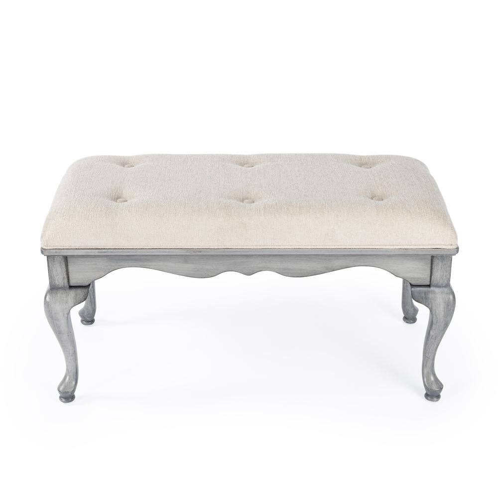 Alt View 1. Butler Specialty - Grace Wooden 38"W Bench - Gray.