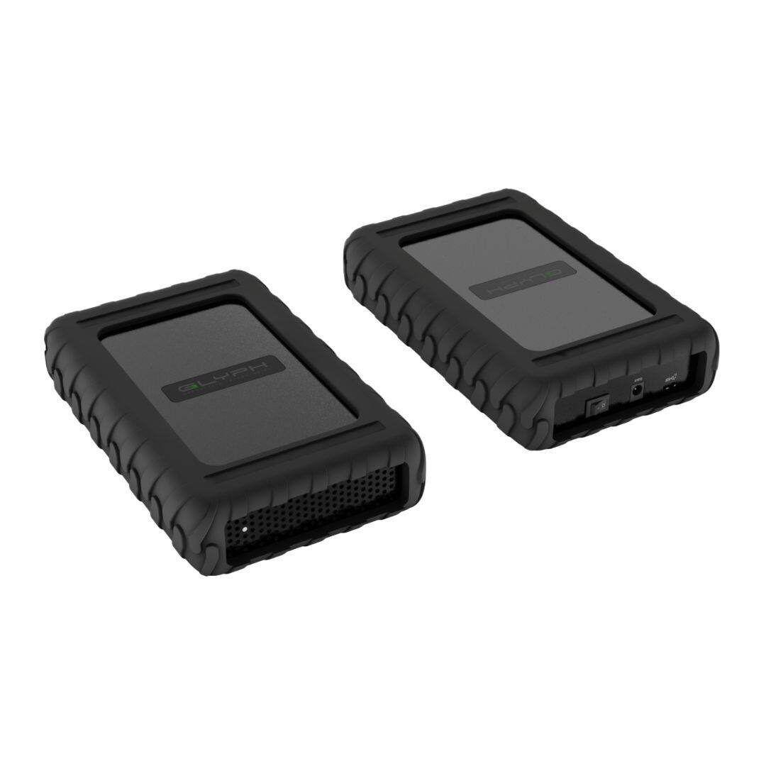 Back. Glyph - Glyph BlackBox Pro External Hard Drive 7200 RPM, USB-C (3.1,Gen2) (12TB) - Black.