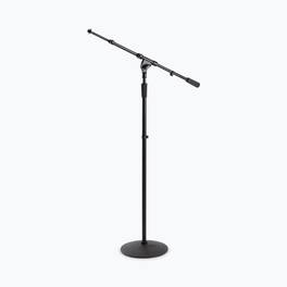 On Stage Stands - On-Stage MSA9800 Tele-Boom with Dual Microphone Capability - Black