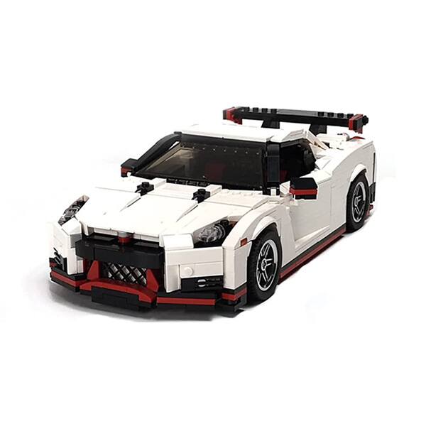 Front. Circuit Terra - WHITE COLLECTIBLE MINI SPORTS CAR - White, Black, Red.