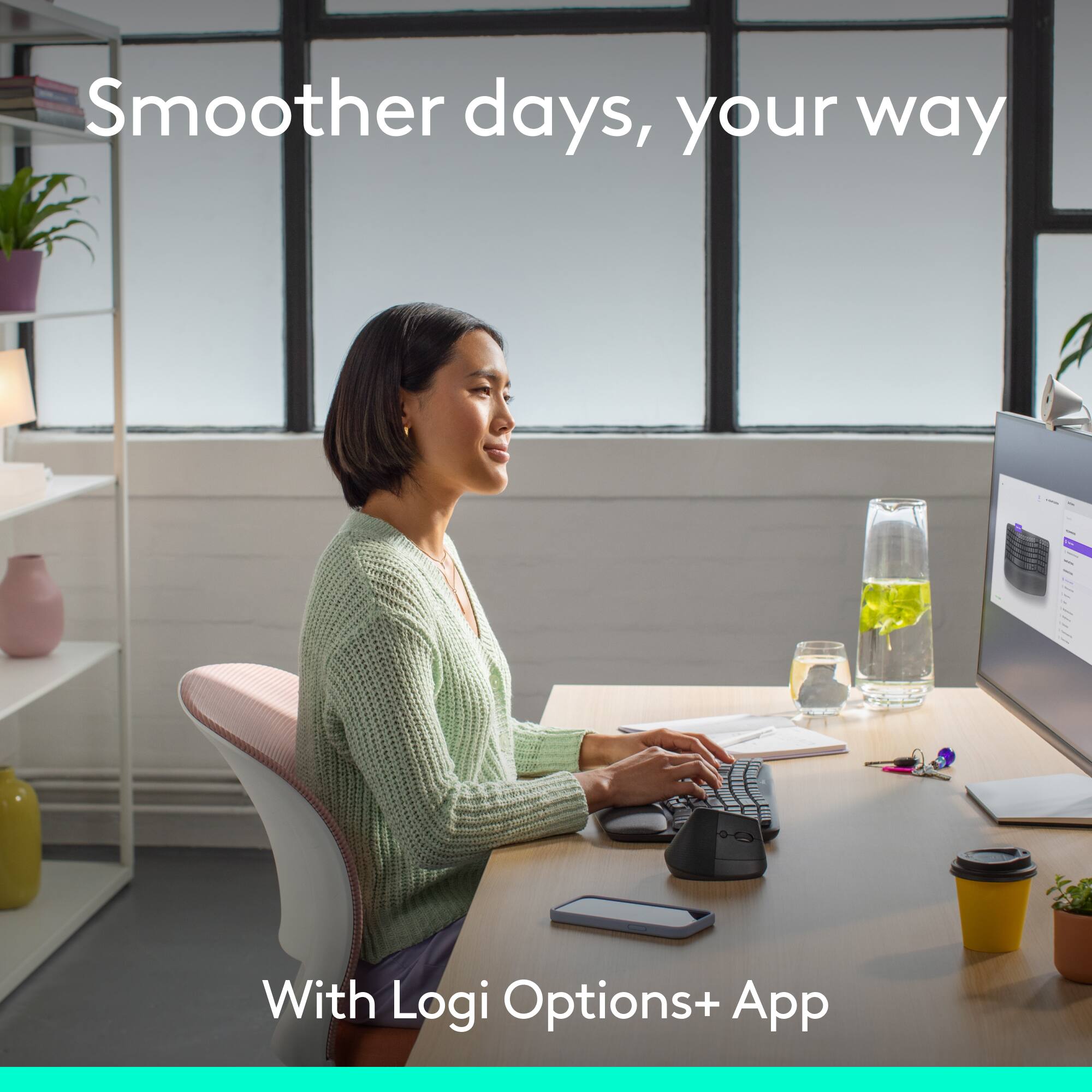 Smoother days, your way

With Logi Options+ App
