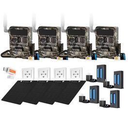 Bundle - Yellowstone - Y2 4G-LTE Cellular Trail Camera (4-Pack) with Accessories