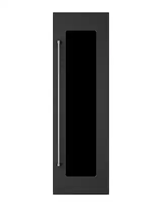 Front. Viking - 24"W. Integrated Wine Cooler Door Panel for Viking Model FDWCIC7240R - Cast Black Right Hinge - Cast Black.