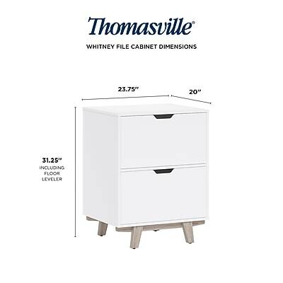 Thomasville  
WHITNEY FILE CABINET DIMENSIONS  

23.75"  
20"  
31.25" (including floor leveler)