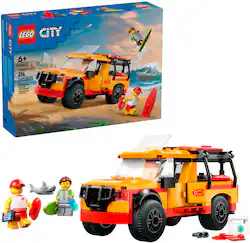 LEGO - City Lifeguard Beach Rescue Truck Building Toy 60453 - Front_Zoom