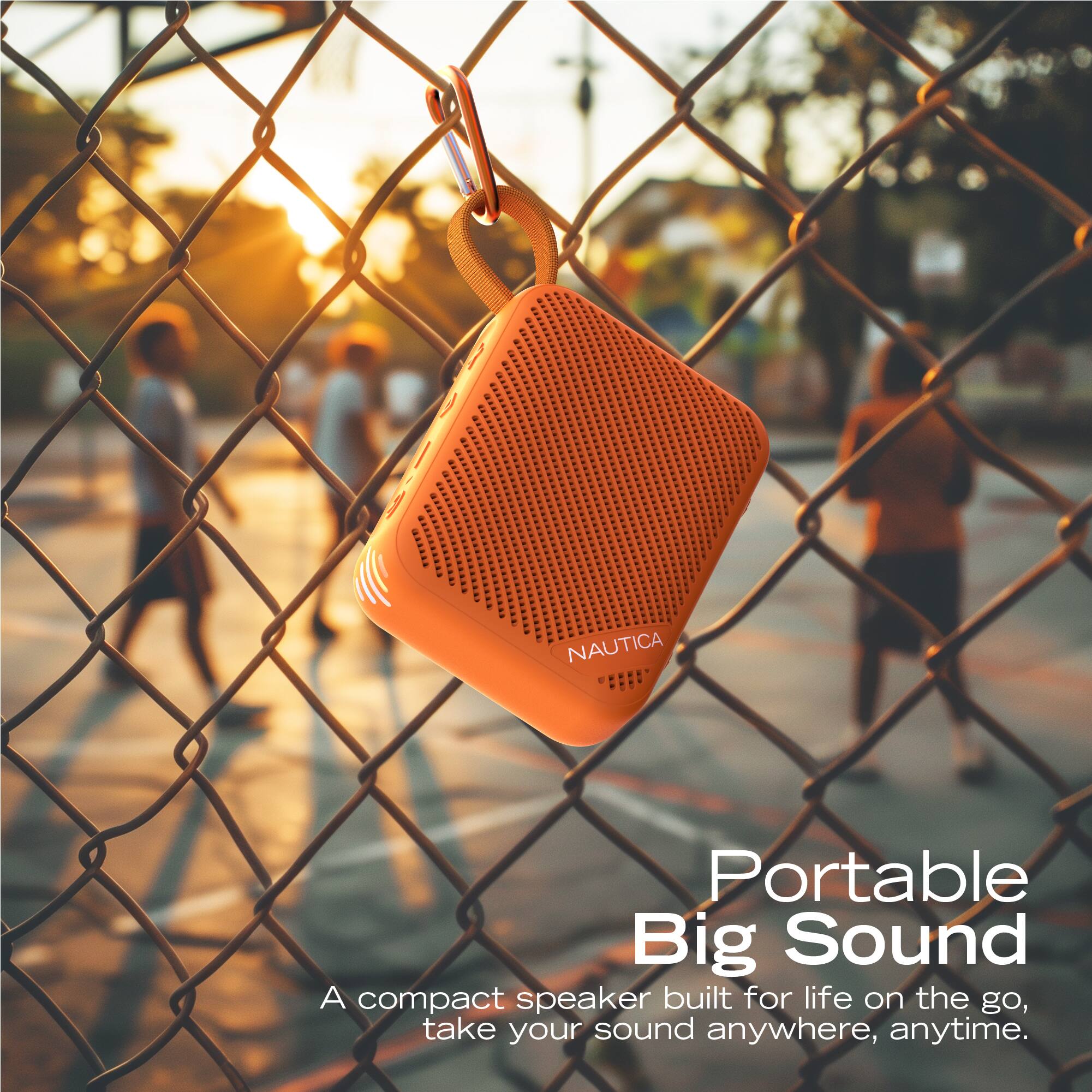 NAUTICA Portable Big Sound  
A compact speaker built for life on the go, take your sound anywhere, anytime.