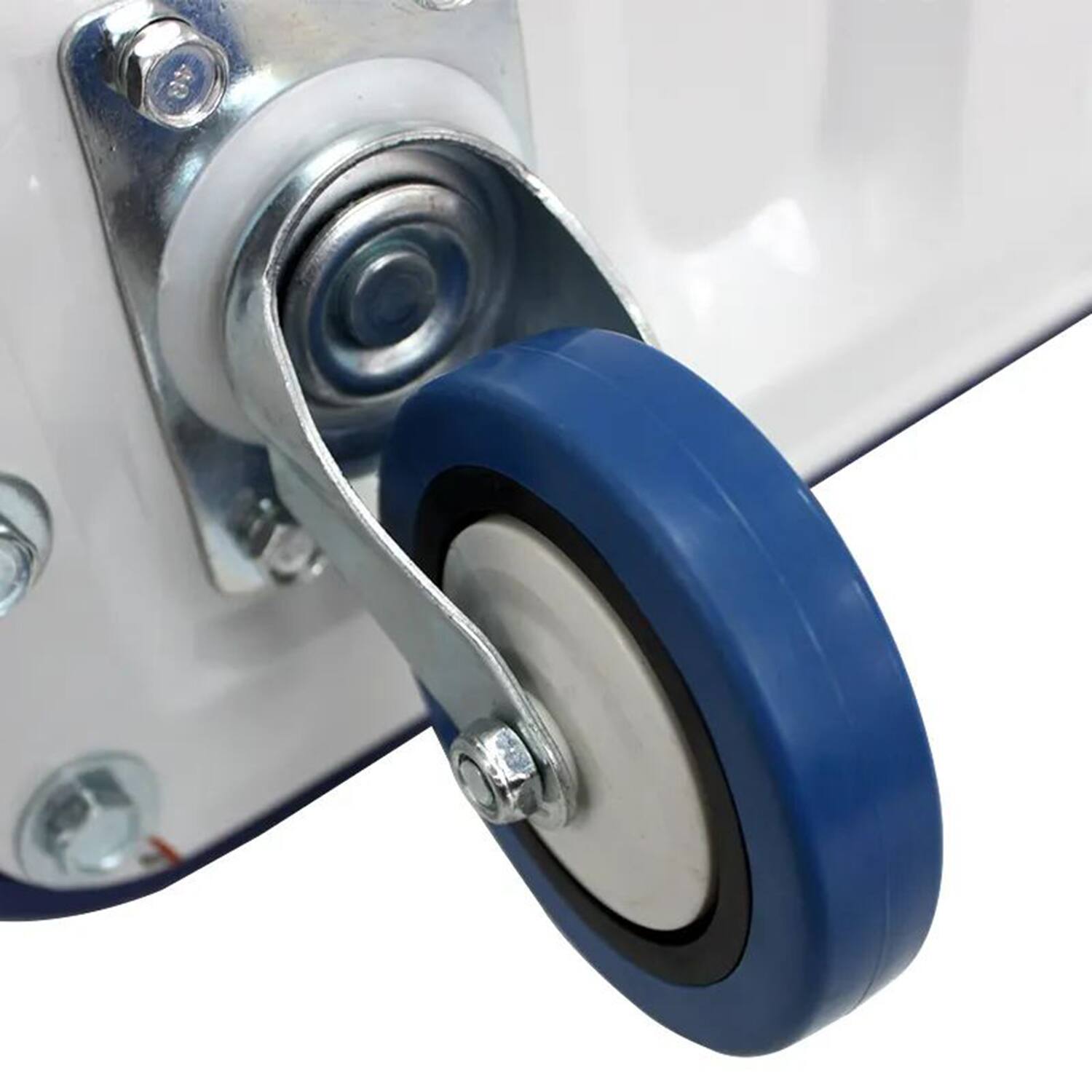 Alt View 3. LOVMOR - 330-Lb Capacity Foldable Platform Truck Hand Cart with Wheels - Blue.