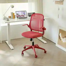 Anysun - Ergonomic Color Office Chair – High Back Mesh, Flipping Armrests, Molded Foam Seat – Rotating, Lifting Multi‑Functional - Red