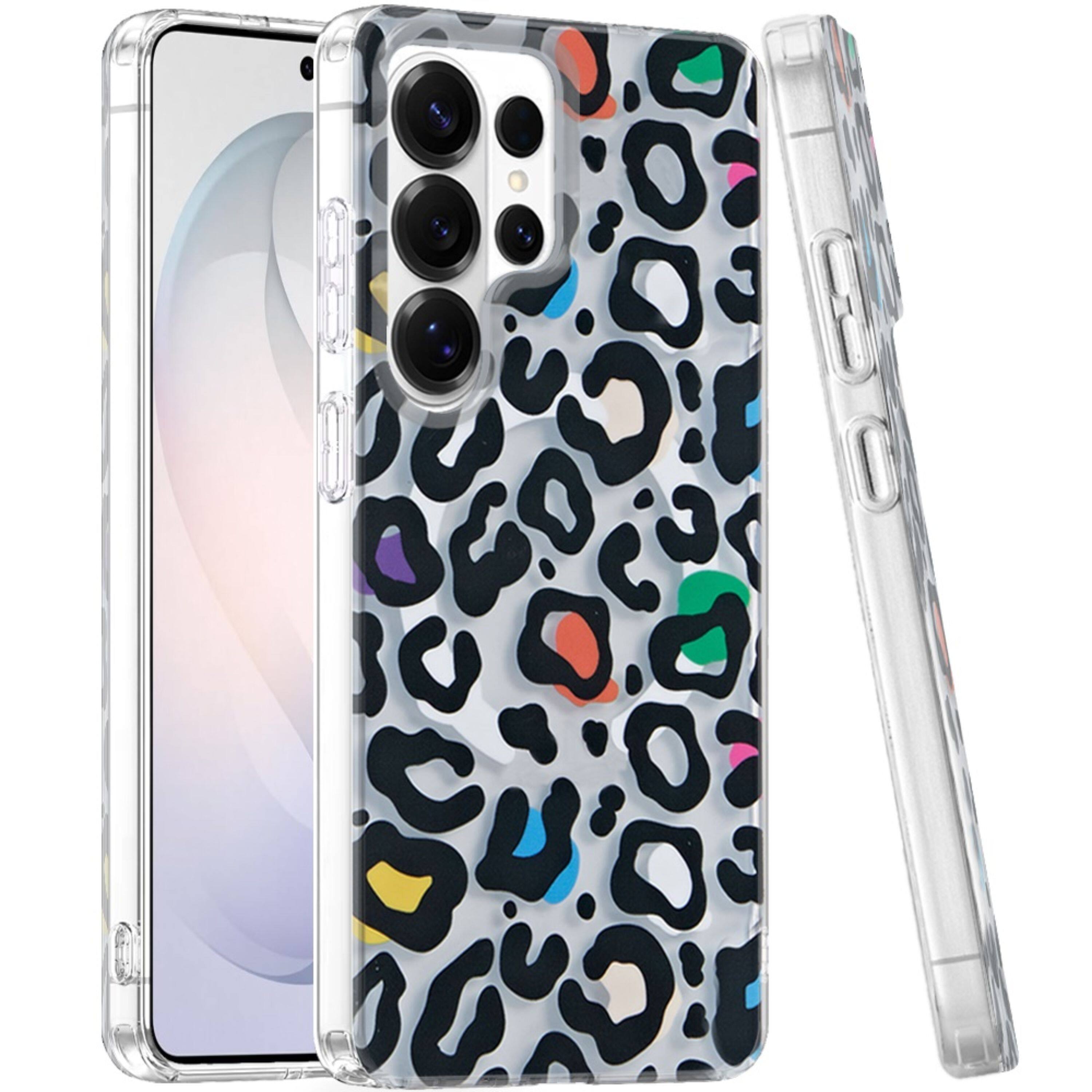 Left. Kitcheniva - Dual Layer Magnetic Circle Case With Tempered Glass For Samsung Galaxy S26 Ultra K - Multicolor.