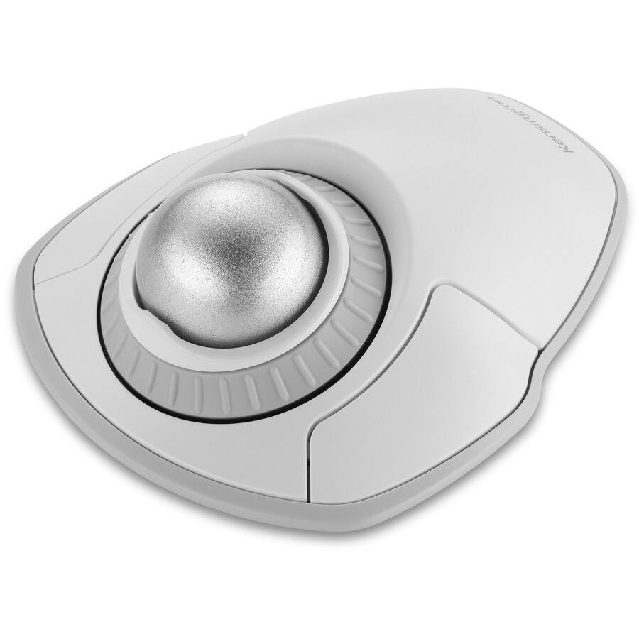 Alt View 2. Kensington - Kensington Orbit Wireless Trackball with Scroll Ring - White - Optical - Wireless - Bluetooth/Radio Frequency - 2.40 GHz - White.