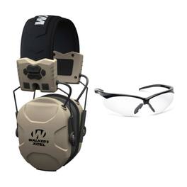 Walker’s - Walker's XCEL 100 Digital Electronic Shooting Muff with Shooting Glasses - Beige